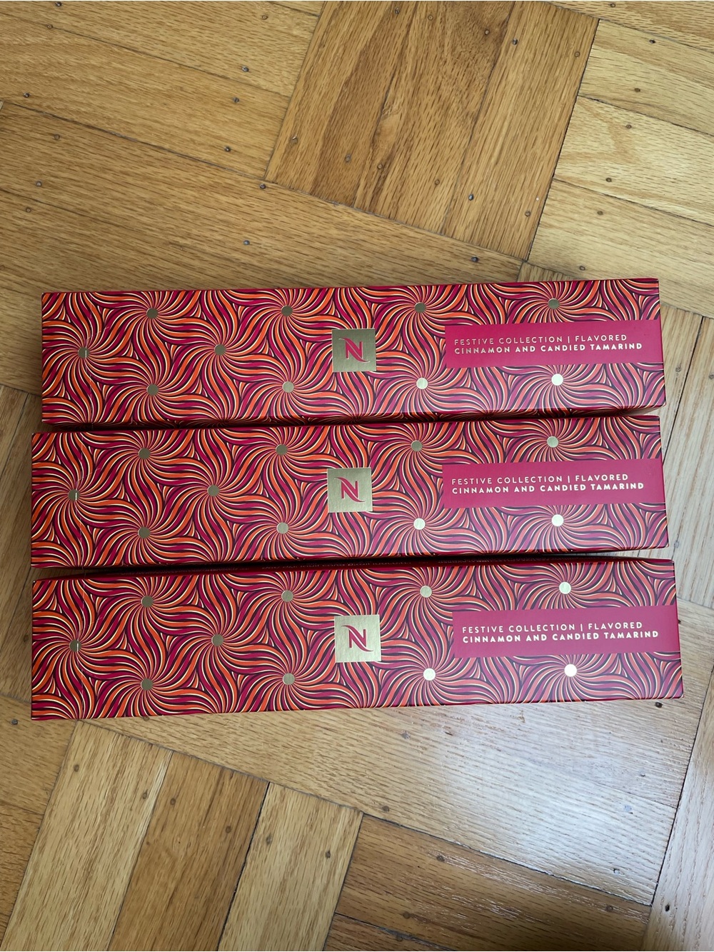 NIB Nespresso Vertuo Line Cinnamon and Candied Tamarind 3 Sleeves 30Pods NEW
